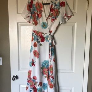 Floral Wrap dress